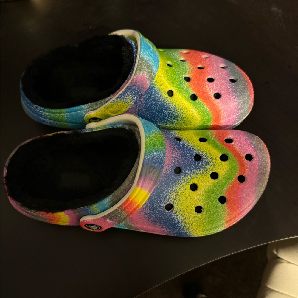 Fuzz Lined Crocs